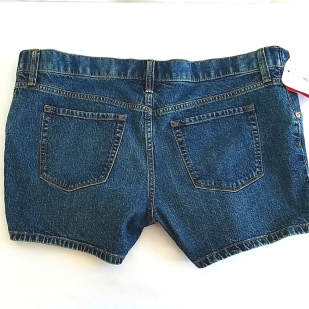 Isabel Maternity Side Panel Maternity Denim Shorts Blue Size 10/30